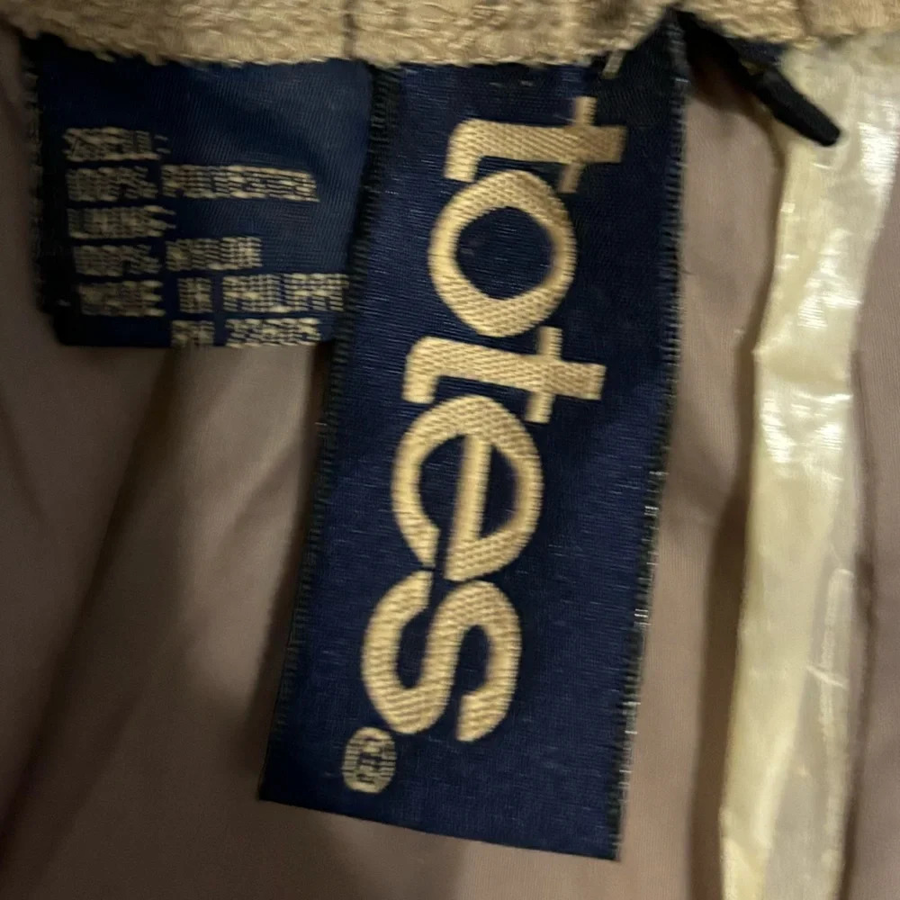 Vintage Totes Tan Rain Pants "Rain Rolls Right Off" Men's Large - Picture 5 of 8